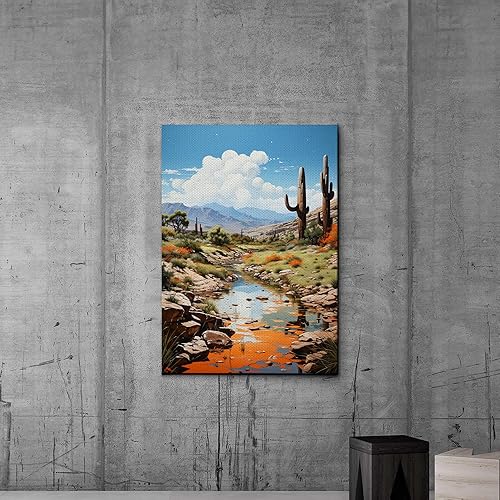 Miniatura 4 de Red Mesa, Archival Print of Landscape Prints of Red Mountain in Mesa, Arizona, Canvas, Home Decor