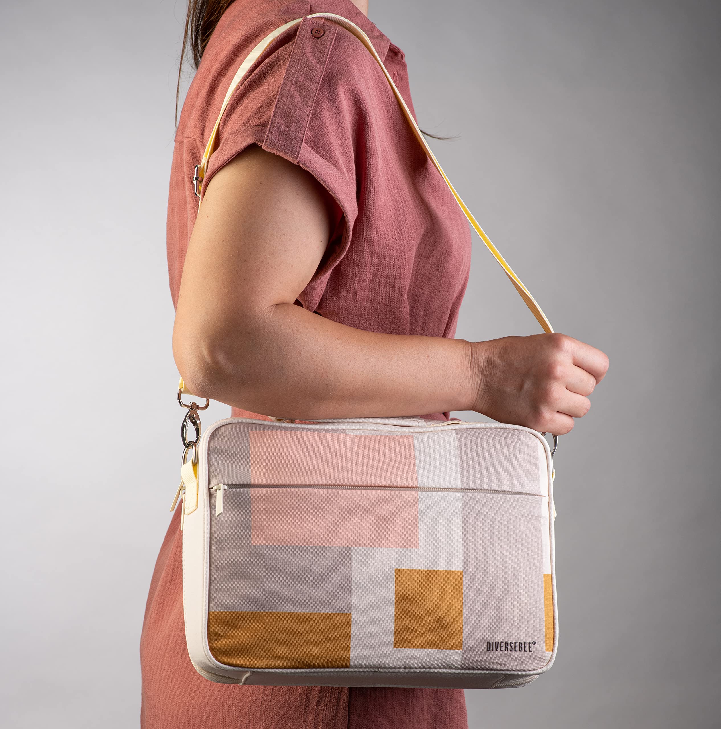 DiverseBee Grande copertura per bibbia con manici e tracolla, custodia per il trasporto della Bibbia con cerniera, per donne, ragazze, bambini, borsa per bibbia, copertina per libri biblici, accessori