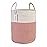 XUANGUO Cotton Rope Laundry Basket Hamper for Clothes Woven Storage Basket for Living Room Bedroom Boho Tall Rope Baskets for Blanket Toys Pillow Towels Baby Nursery Hamper Bin Large (multicolor)