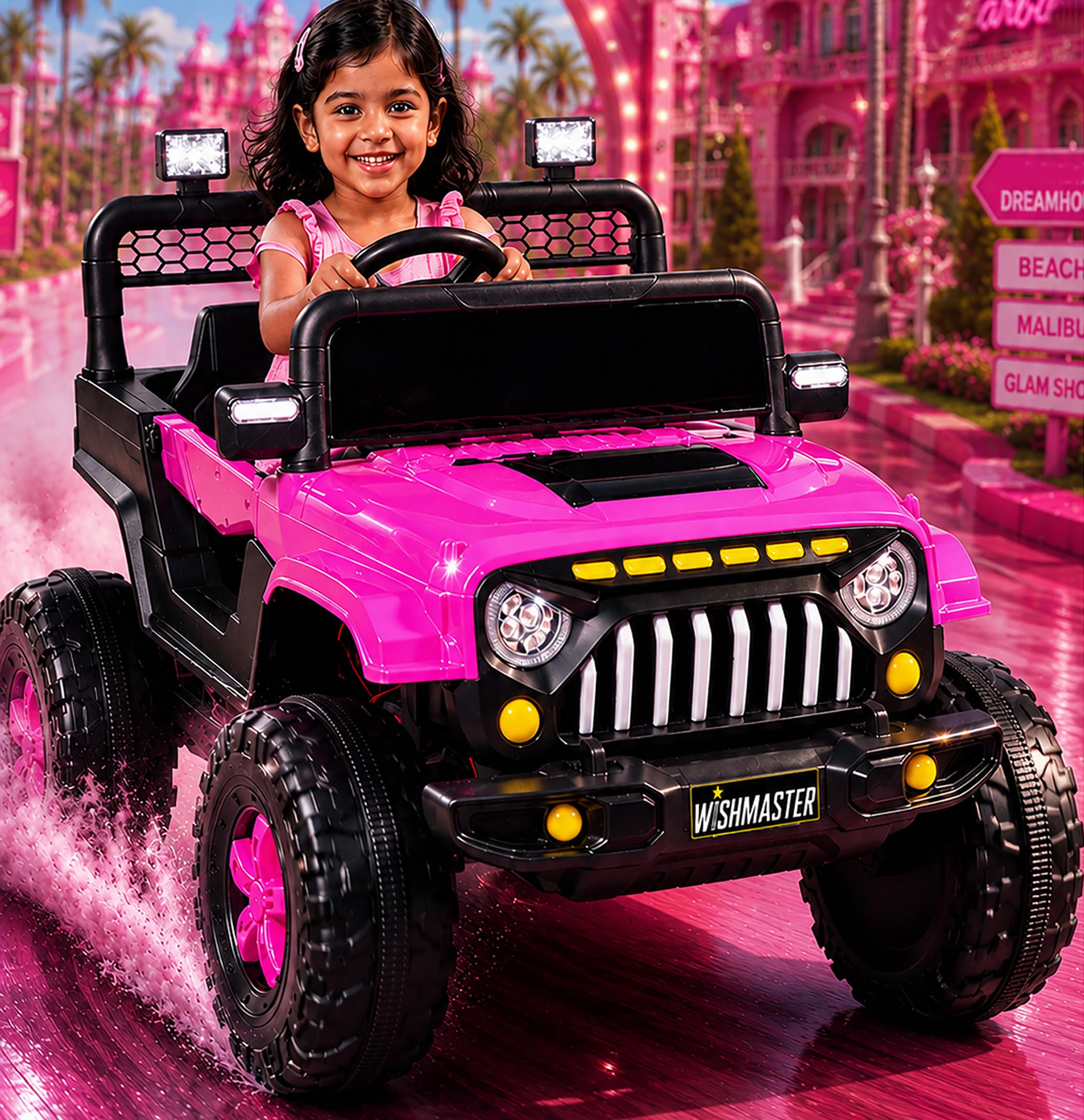 Wishmaster Electric Ride-On Car for Kids – Big Wheels, Single Seat, Music & LED Lights | Off-Road Adventure Jeep| Kids Driving EV Cars | 6 Month Warranty | Baby Cars-image-19