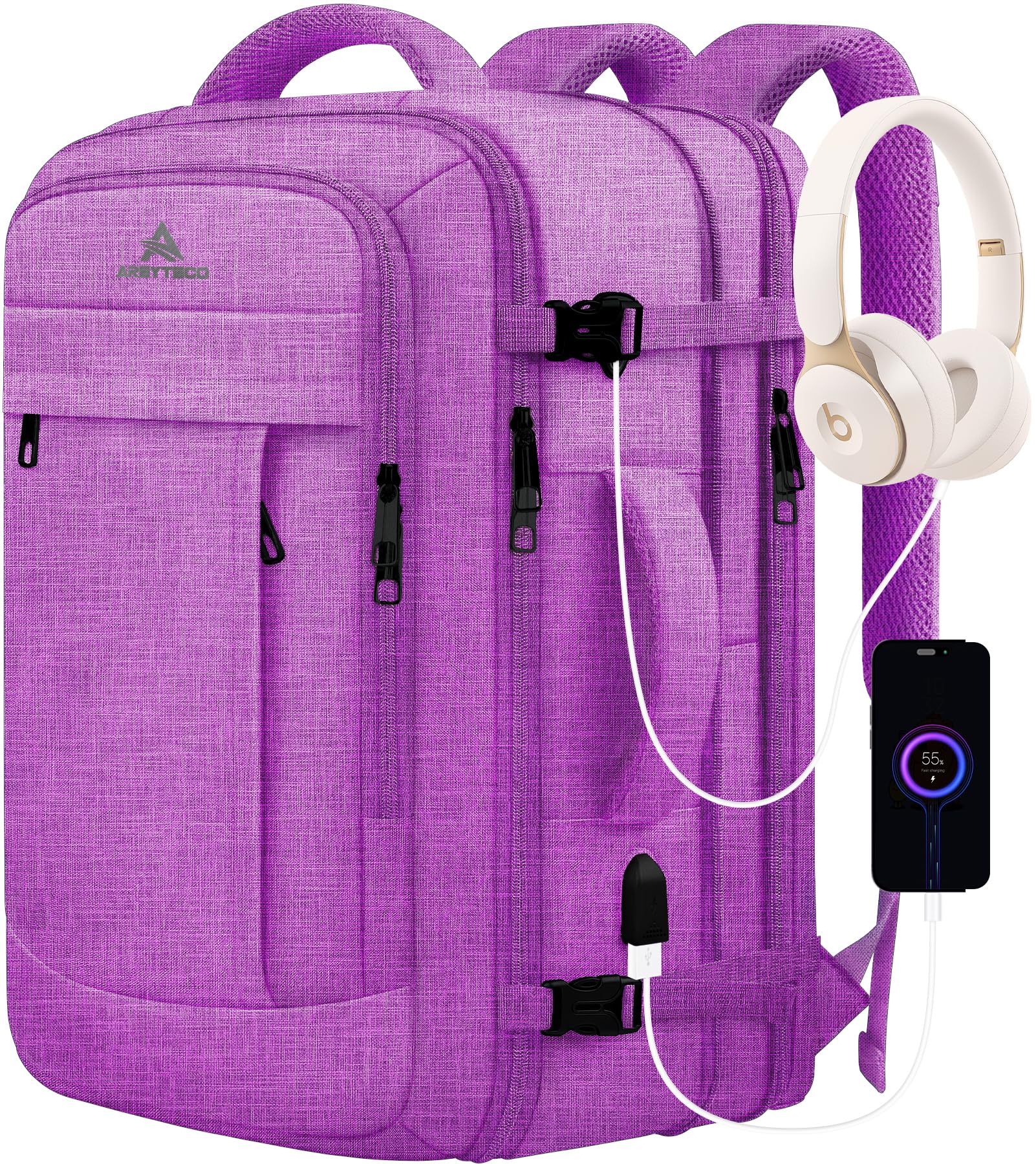 AREYTECO Travel Backpack, Large Backpack for Men Women