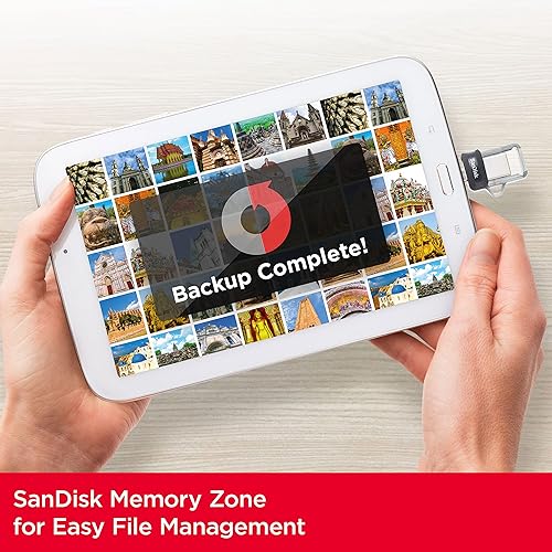 Vista 6 de SanDisk Unidad ultra dual m3.0 de 256 GB, microUSB y USB tipo A, USB 3.0 de alta velocidad, diseño retráctil para dispositivos y computadoras