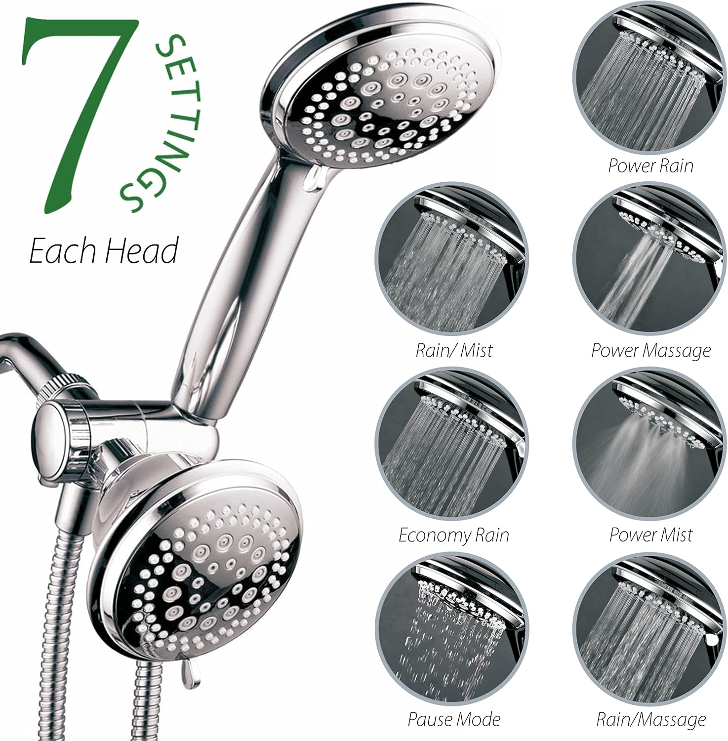 HotelSpa 36-setting Ultra-Luxury 3-way Multi Shower