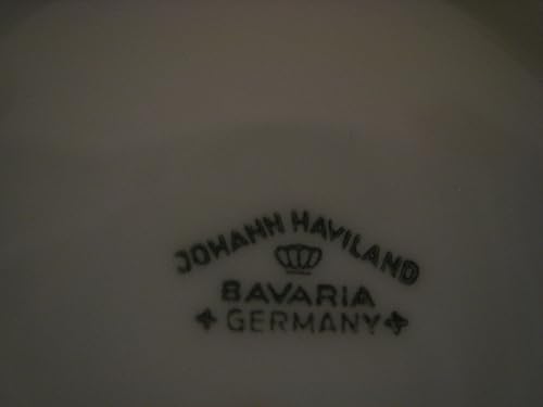 Miniatura 8 de Johann Haviland de Baviera, Alemania - Azucarero con patrón de guirnalda azul