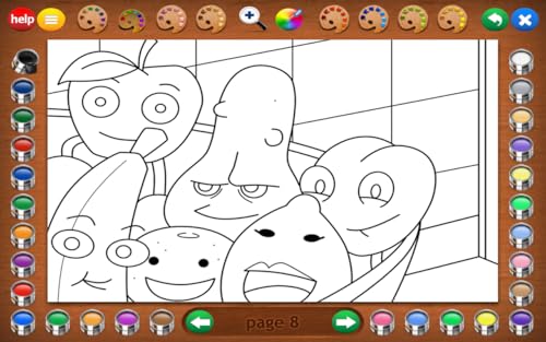 Coloring Book 19: Eating Healthy