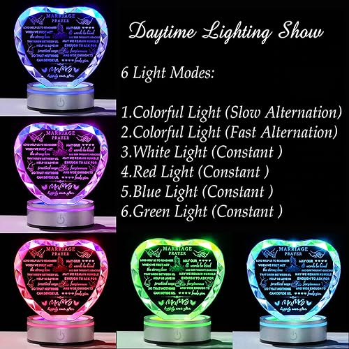 Miniatura 9 de Regalos de boda para parejas únicos 2024  Regalo de matrimonio de feliz aniversario, recuerdo de cristal, regalos de compromiso, regalos de