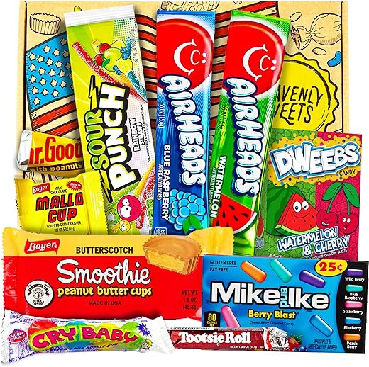 Caramelle Americane - Cesto di Cioccolatini e Caramelle Americane - Classici Dolci...