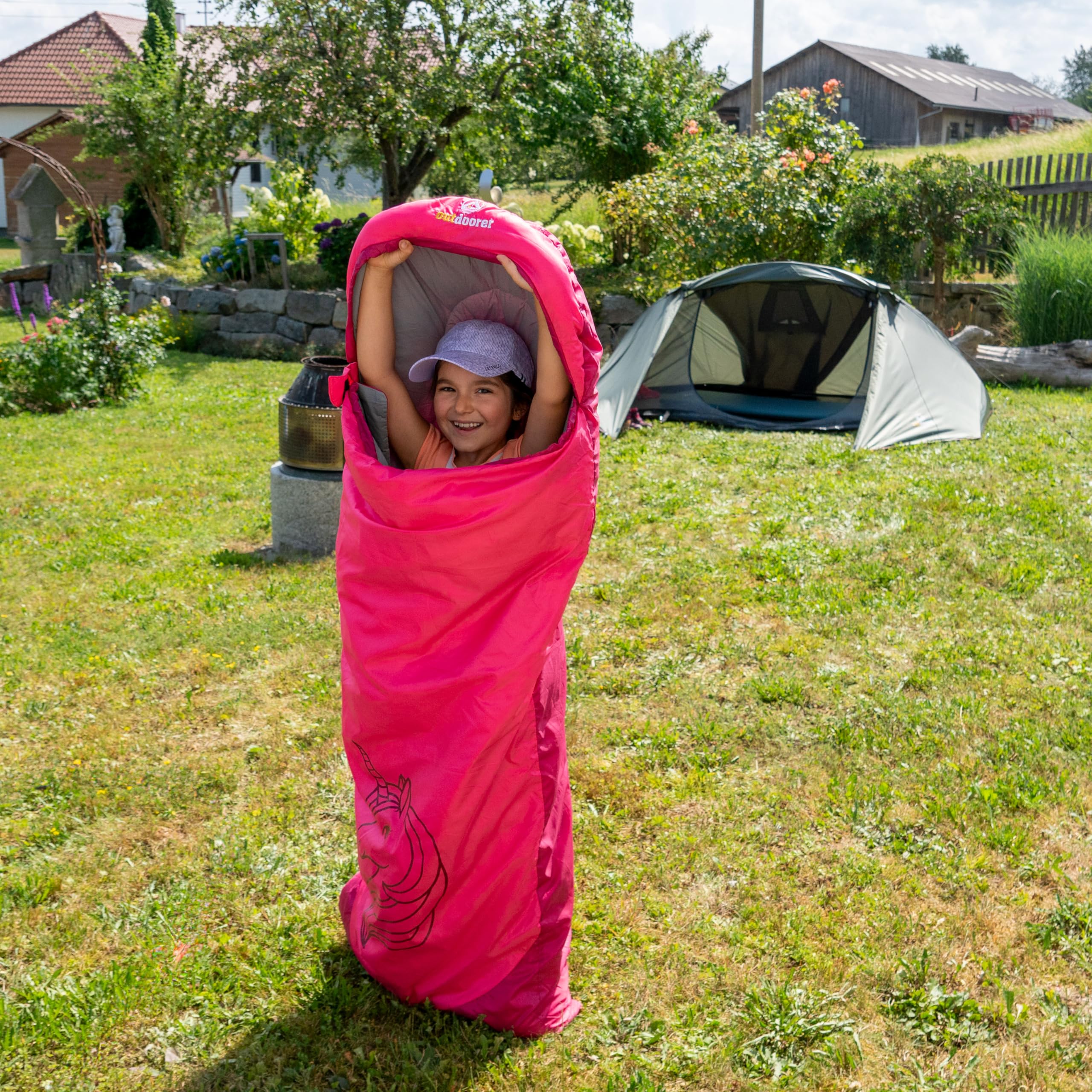 outdoorer Śpiwór dziecięcy Dream Express – śpiwór dla dzieci, z podszewką bawełnianą