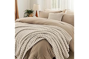 Bedsure 5-Piece Queen Comforter Set with Throw Blanket