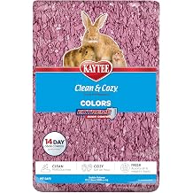Kaytee Clean & Cozy Colors, Small Animal Bedding with Extreme Odor Control, Plum, 49.2 Liters