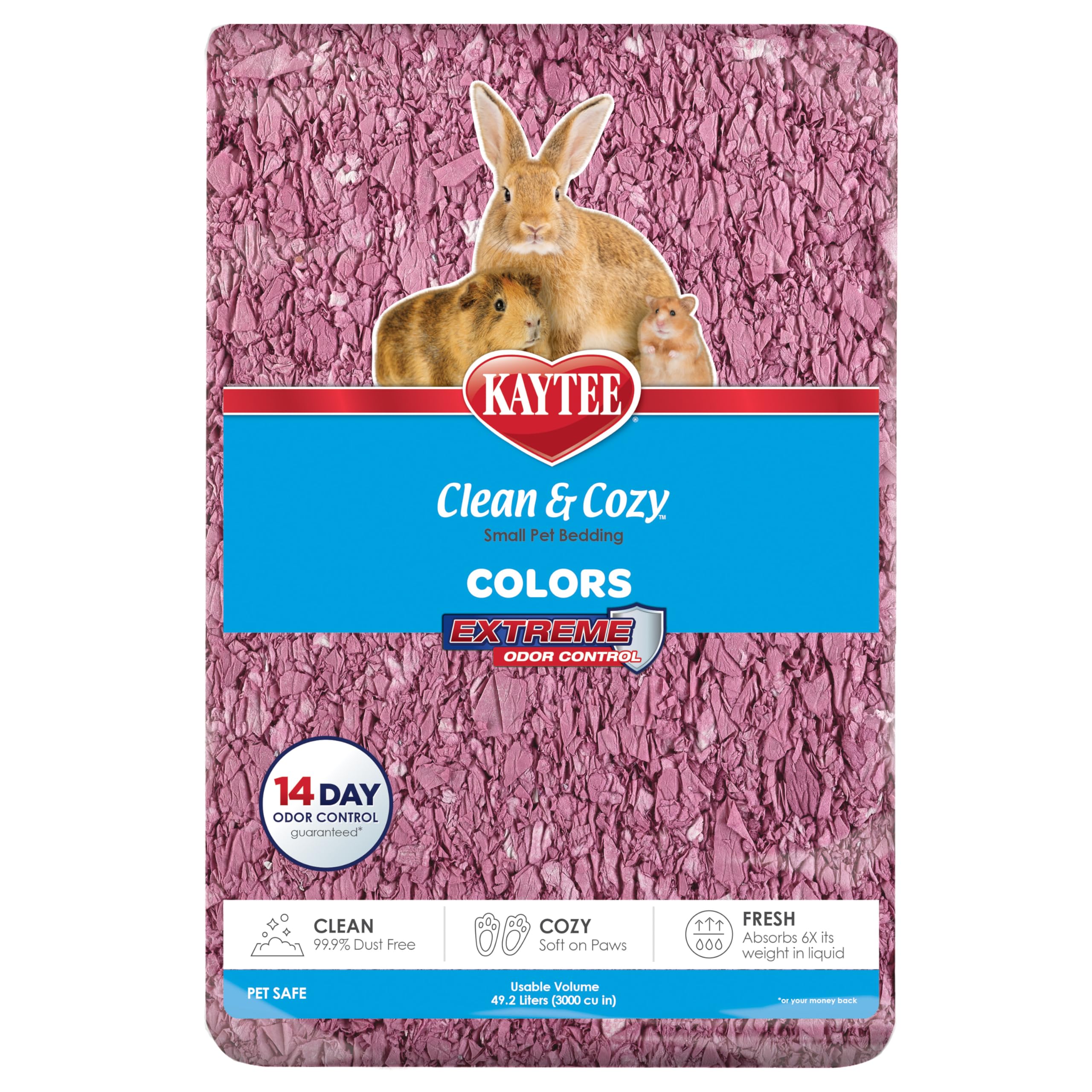 Kaytee Clean & Cozy Colors Plum Bedding 49.2L