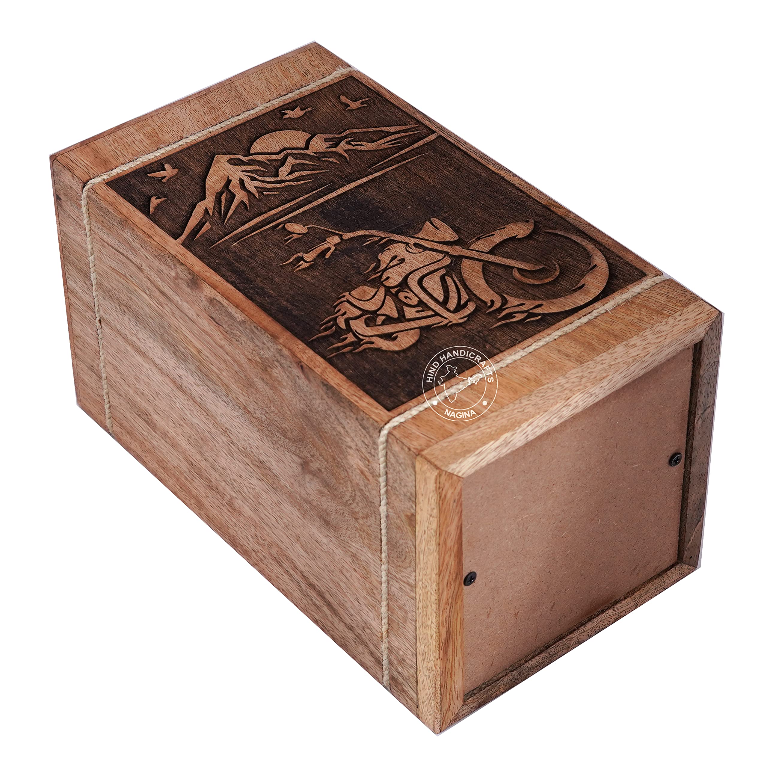 Urnas de madera hechas a mano para cenizas humanas para adultos, grandes, urna de cremación para cenizas, urna de entierro para columnario, caja de urna funeraria (250 libras, madera