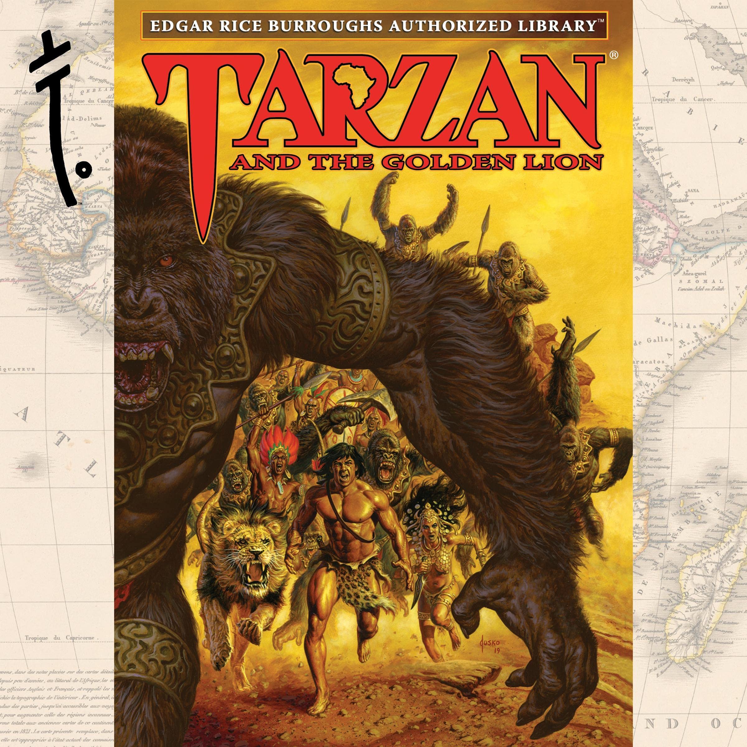Cover art for Tarzan and the Golden Lion