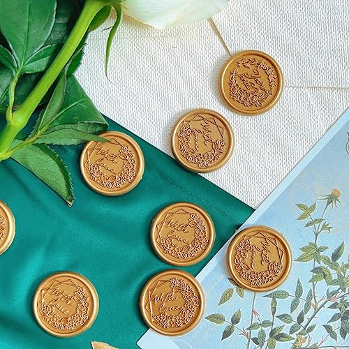 Miniatura 6 de Adhesivos de sello de cera retro, autoadhesivos, para invitaciones para despedida de soltera, fiesta de compromiso, día de San Valentín, envolturas