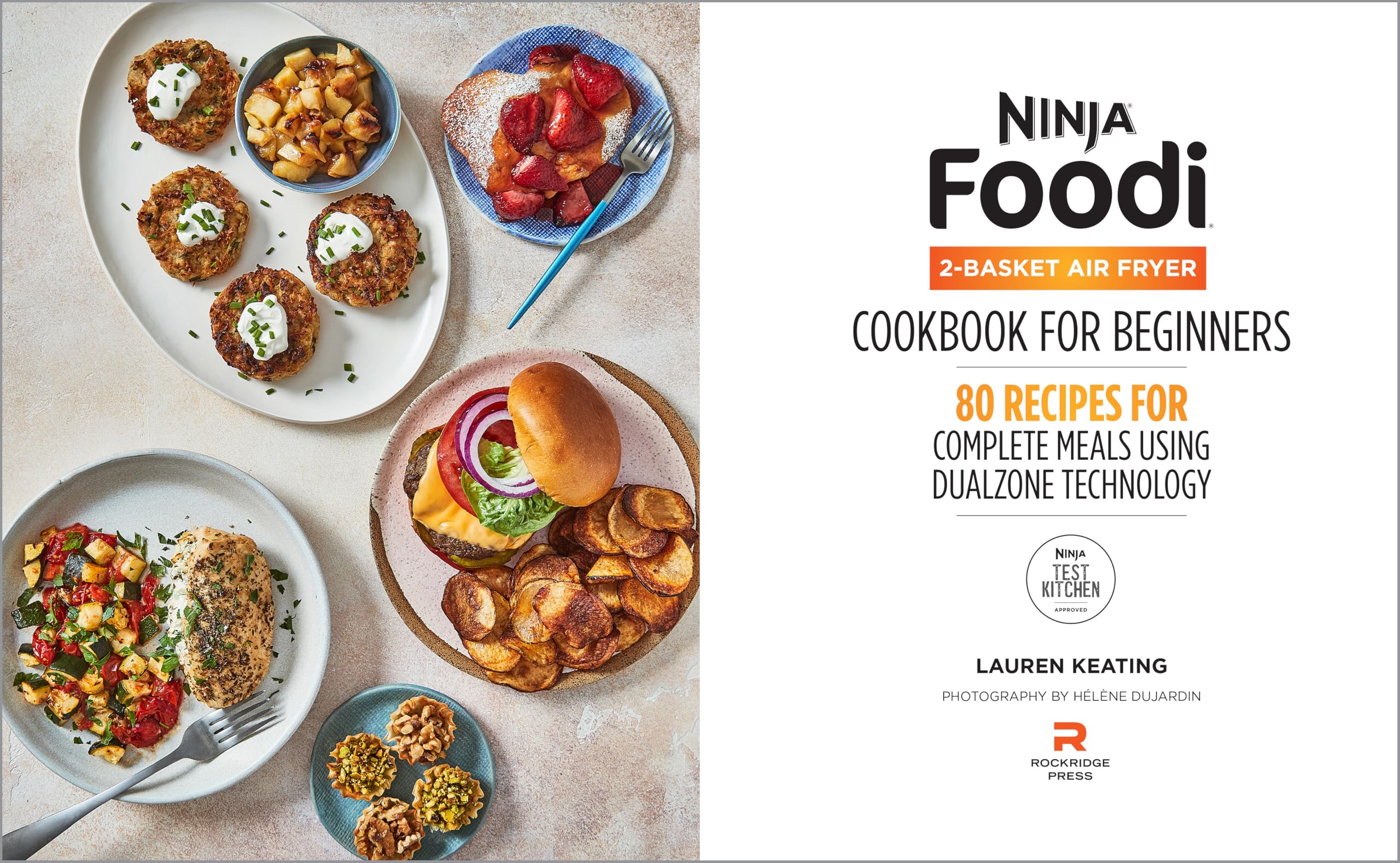 Ninja Foodi 2-Basket Air Fryer Cookbook for Beginners: 80 Recipes for Complete Meals using DualZone Technology