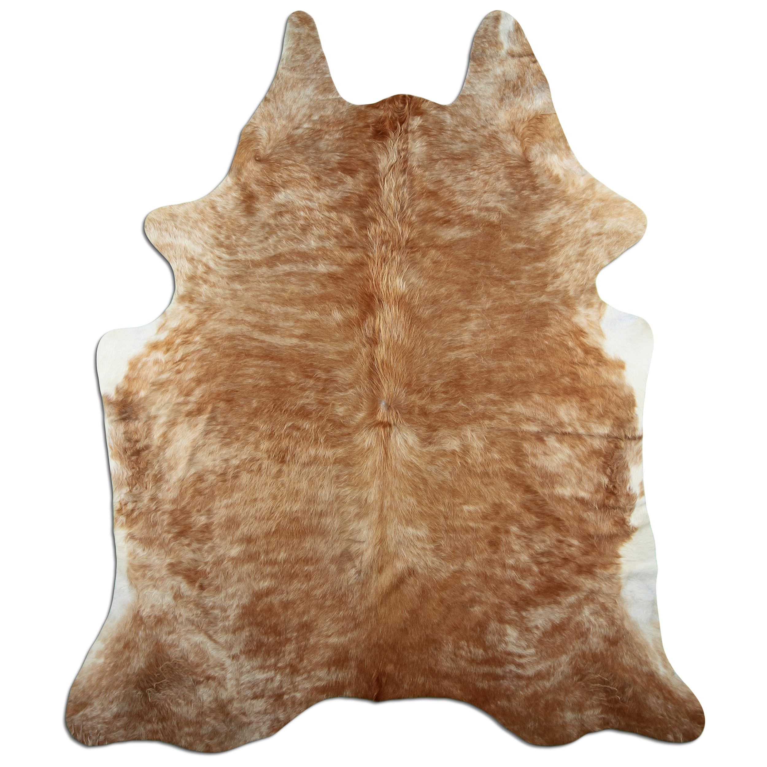 Tapis en peau de vache de qualité supérieure - Beige Brindle - Produit naturel unique en provenance d'Amérique du Sud - Peau de b uf - Fourrure véritable