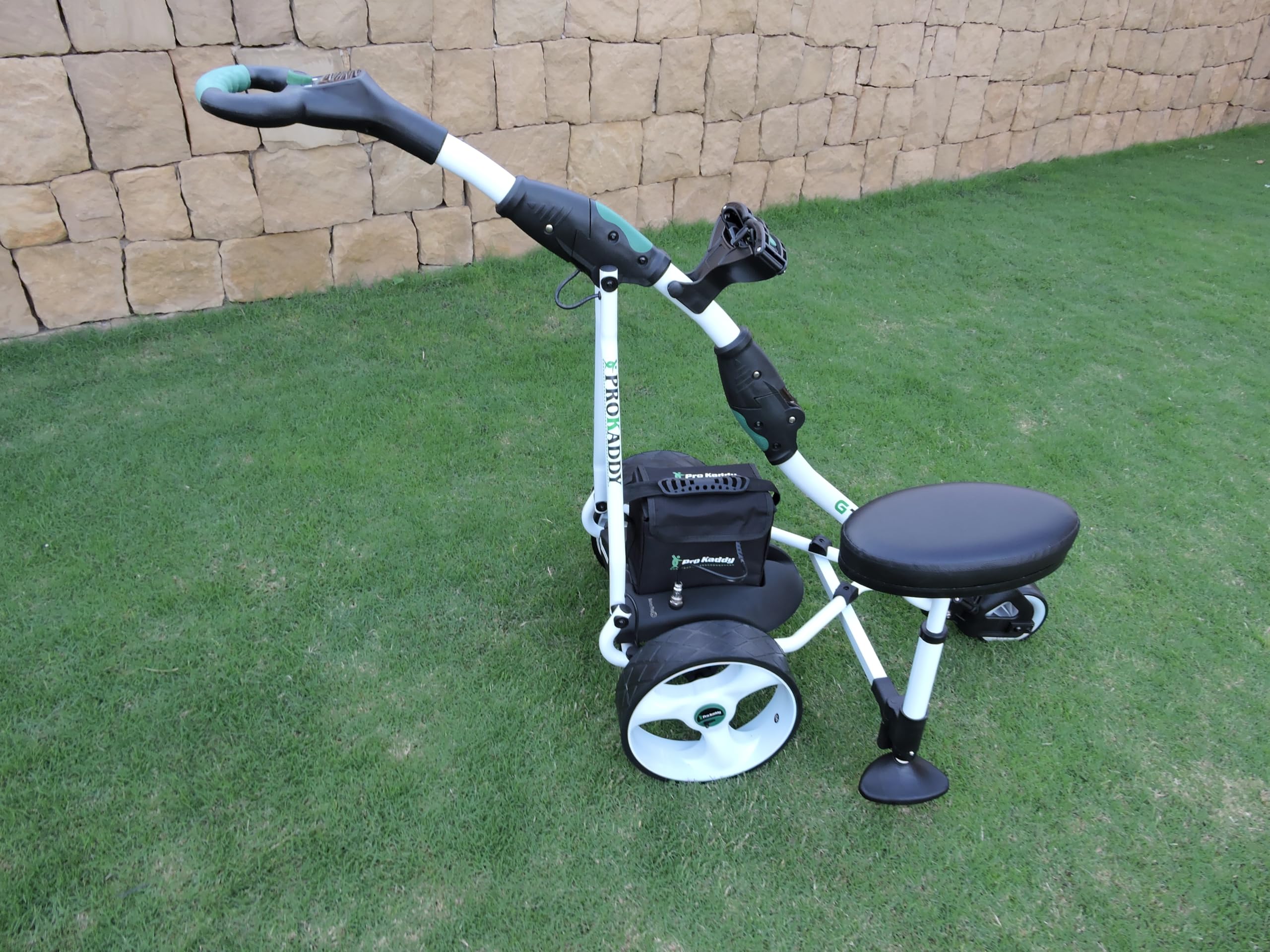 Carro de Golf eléctrico D3GTX Blanco Asiento removible USB batería 33amp