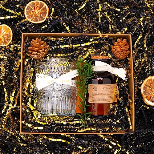 Miniatura 2 de Zwish Relleno de papel de corte arrugado de 1 libra, cajas de regalo iridiscentes metálicas, relleno de cesta de regalo para envoltura de regalos y