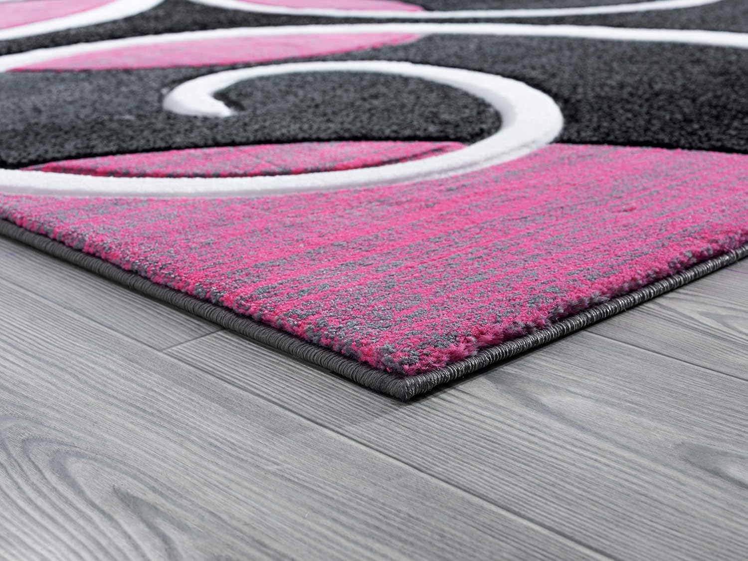 Bristol Riley Pink Rectangular Synthetic Area Rug 3 x 4