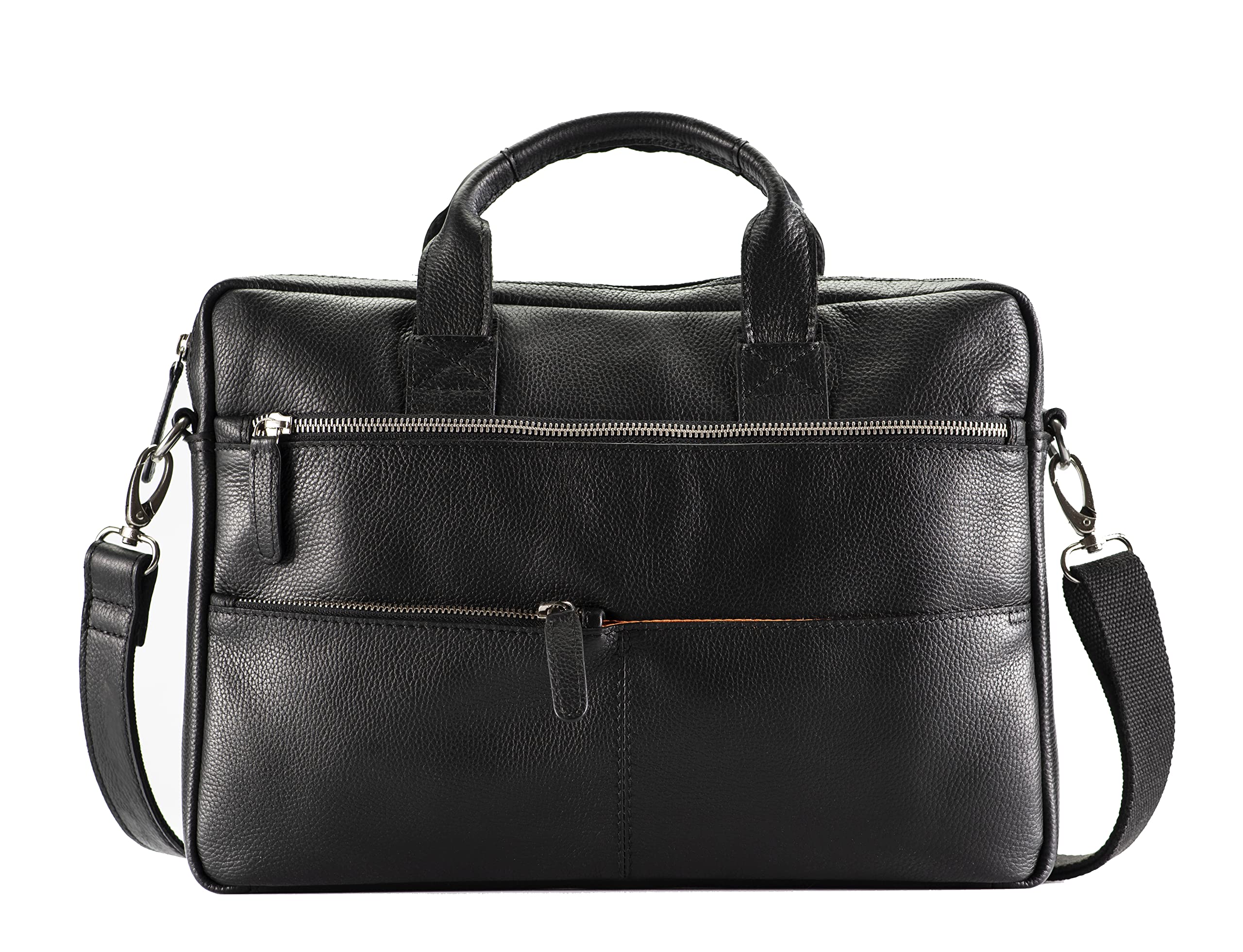 PICCO MASSIMO Mens Leather Messenger Bag | Black | Stylish Office Accessory | Elegant Design and Convenient Storage for 14-inch Laptop (B09WRWVGSY) Amazon Price History, Amazon Price Tracker