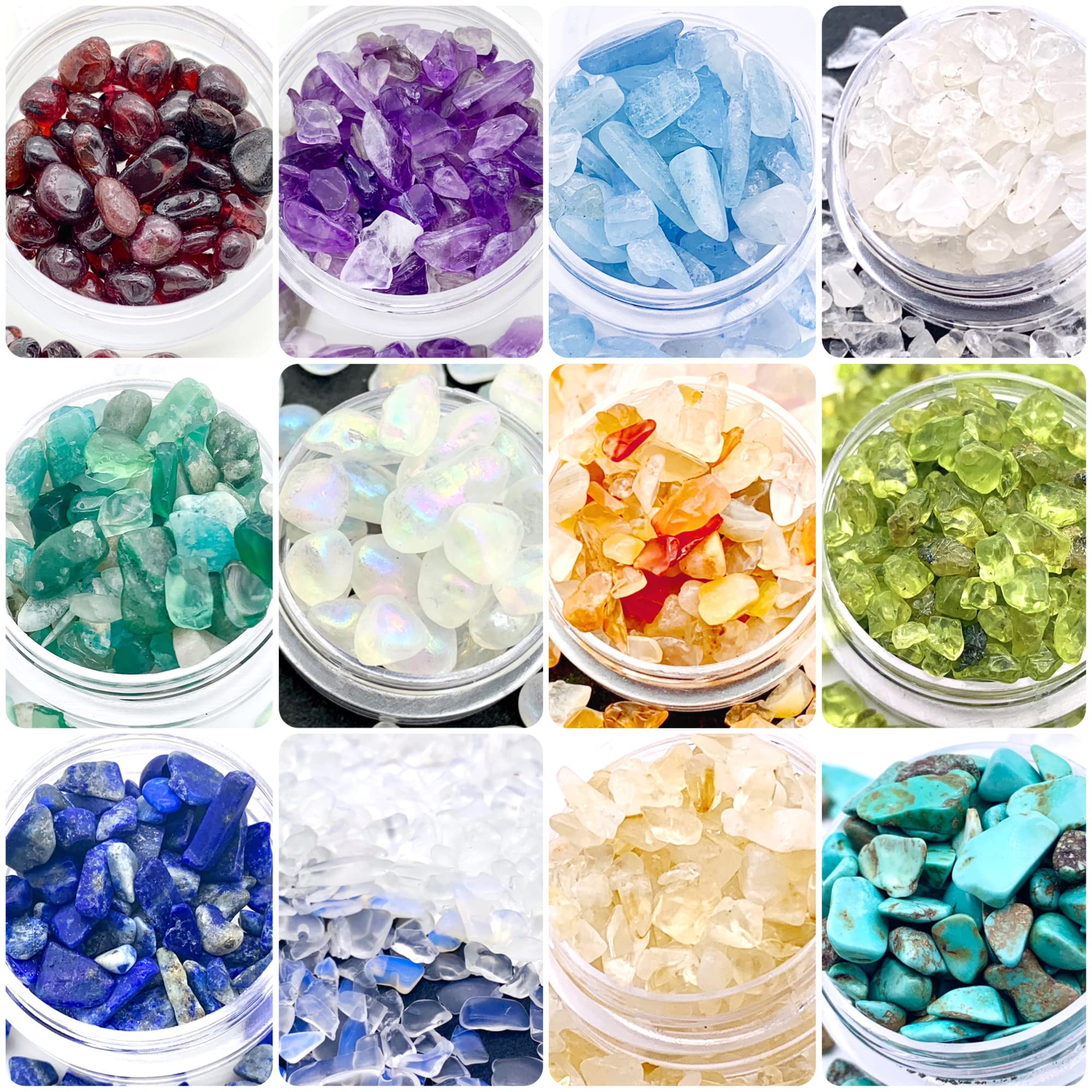Amazon.co.jp: 300g 誕生石 12か月 12種類 天然石 コレクション