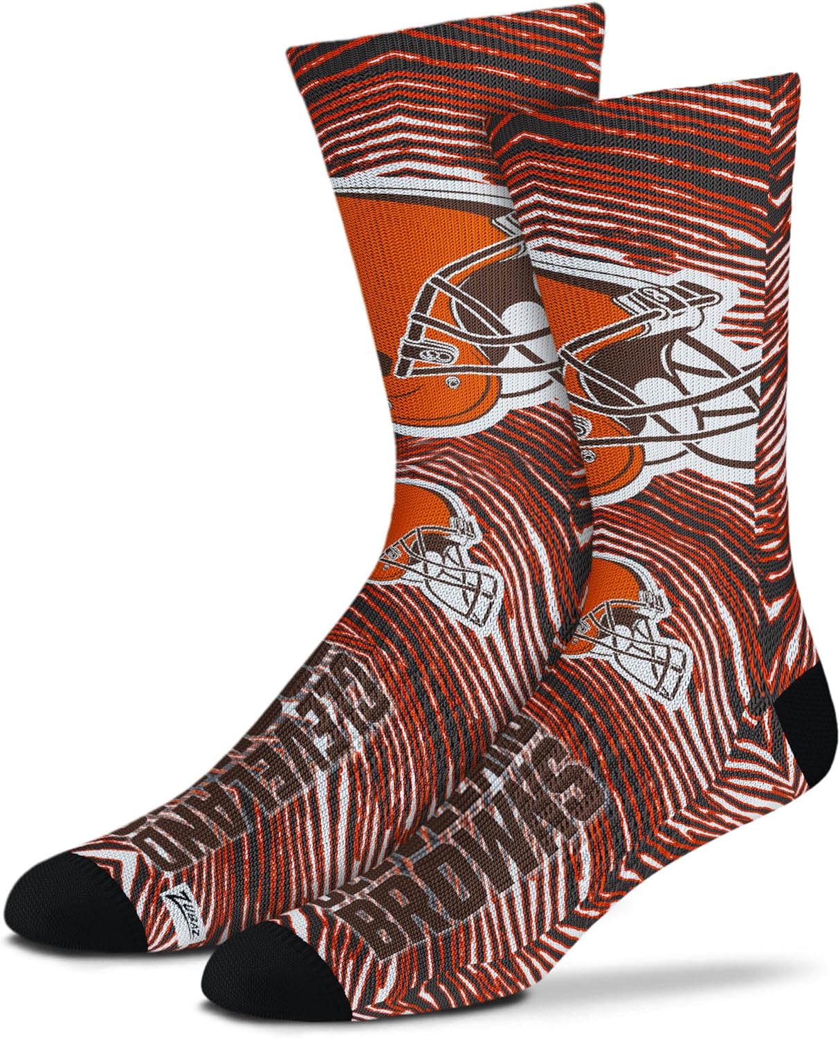 Zubaz By For Bare Feet NFL Zubified Adult Large Dress Socks