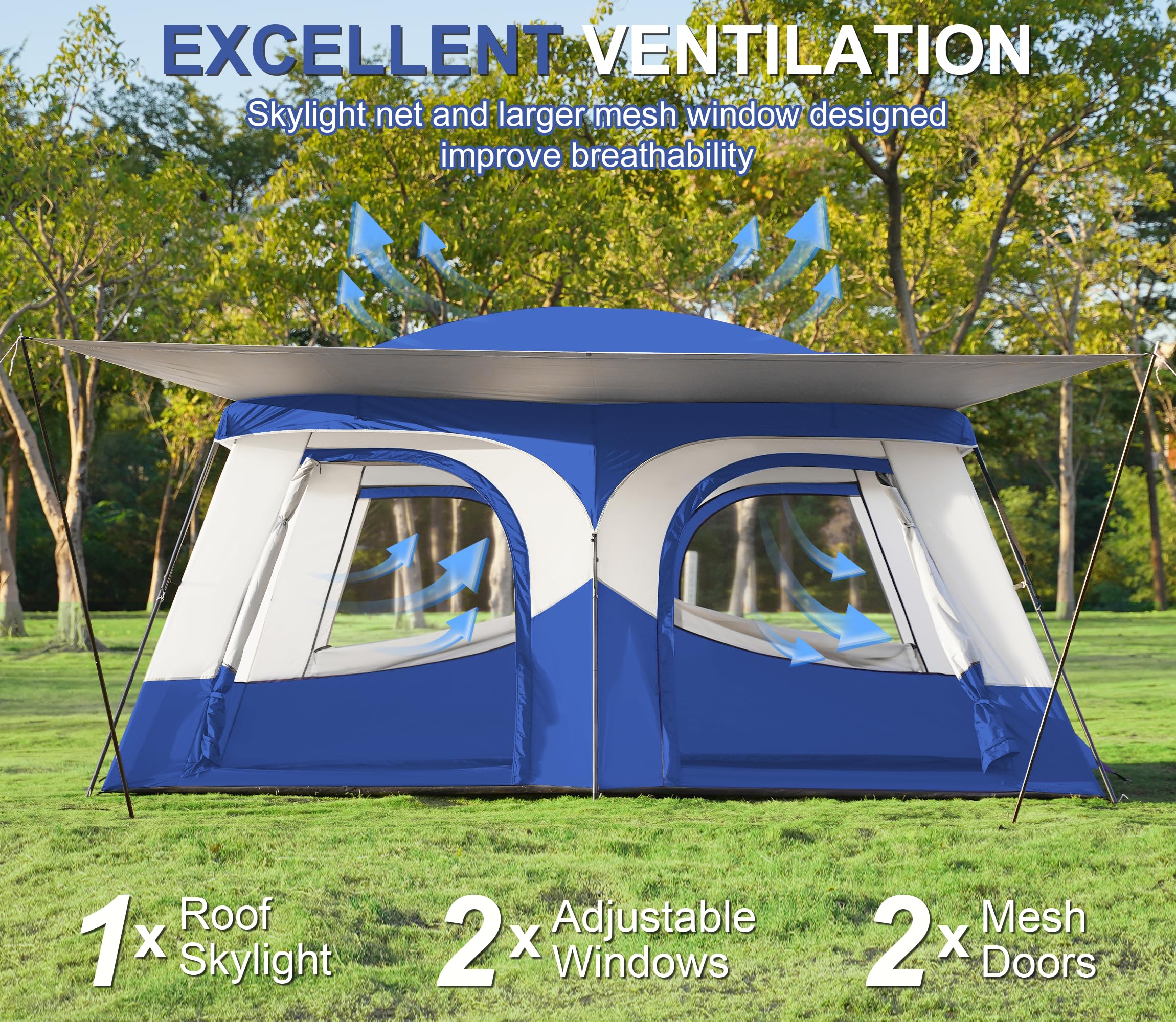 Amazon.com : Vidalido Tents，8-10 Person Camping Tent with