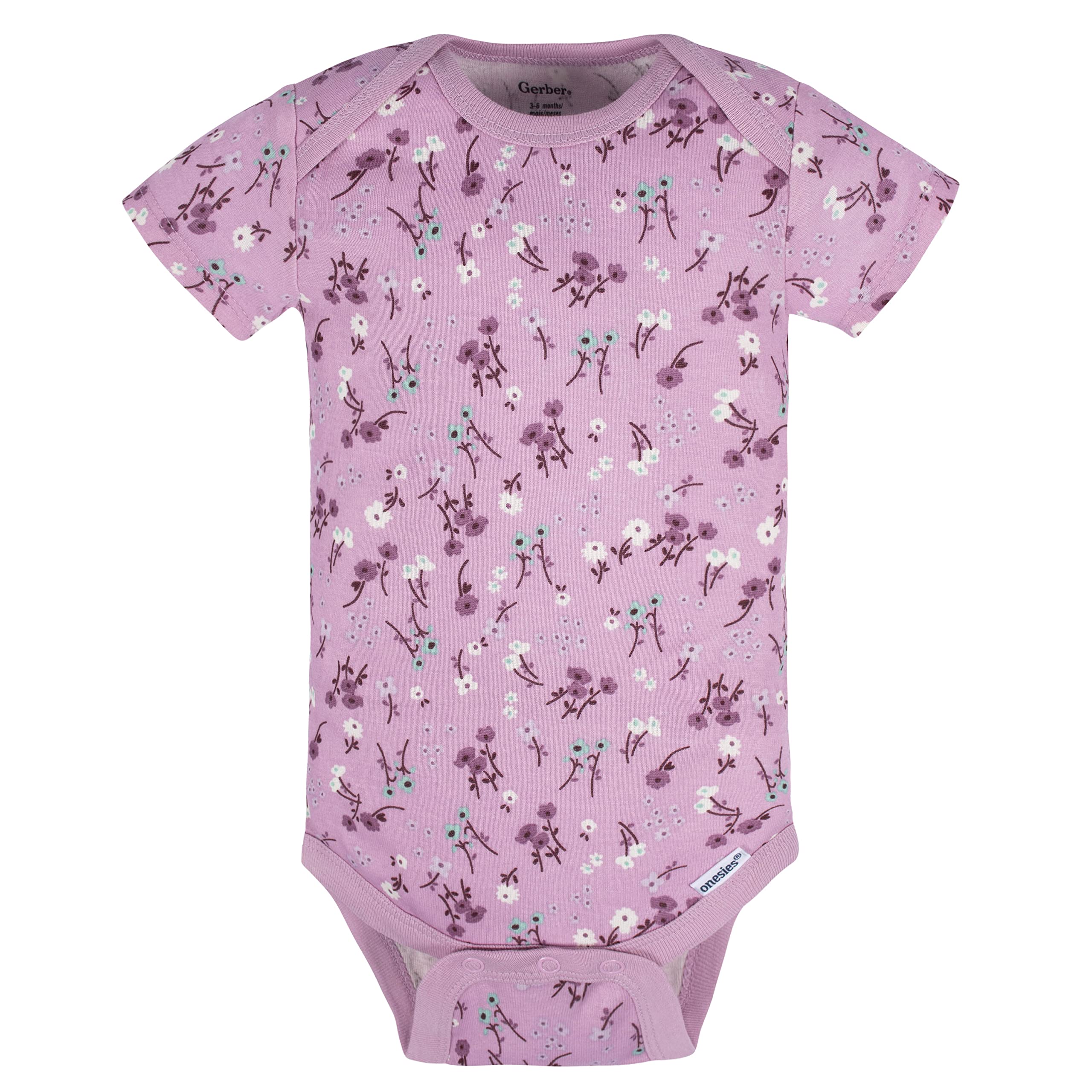 Gerber Baby Girls 5-pack Short Sleeve Onesies Bodysuits Shirt
