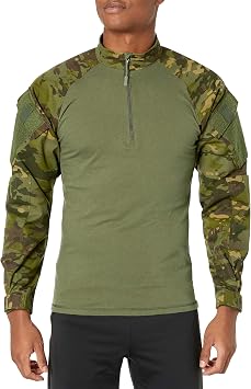 Tru-Spec Men's T.R.U. 1/4 Zip Combat Shirt, Multicam Tropic, 2X-Large Regular