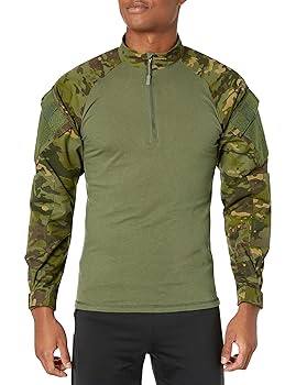 Tru-Spec Men's T.R.U. 1/4 Zip Combat Shirt, Multicam Tropic