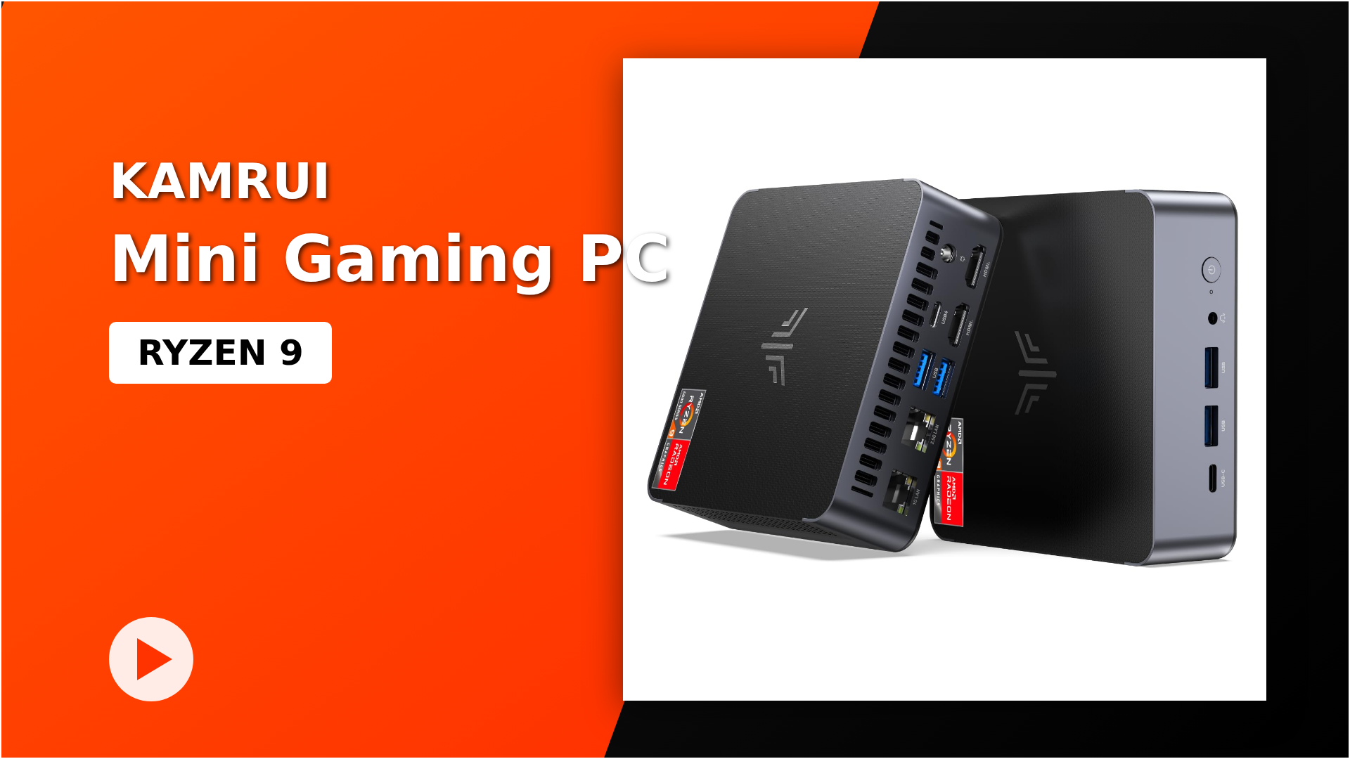 Watch KAMRUI AM21 Mini PC, Ryzen 9 6900HX on Amazon Live