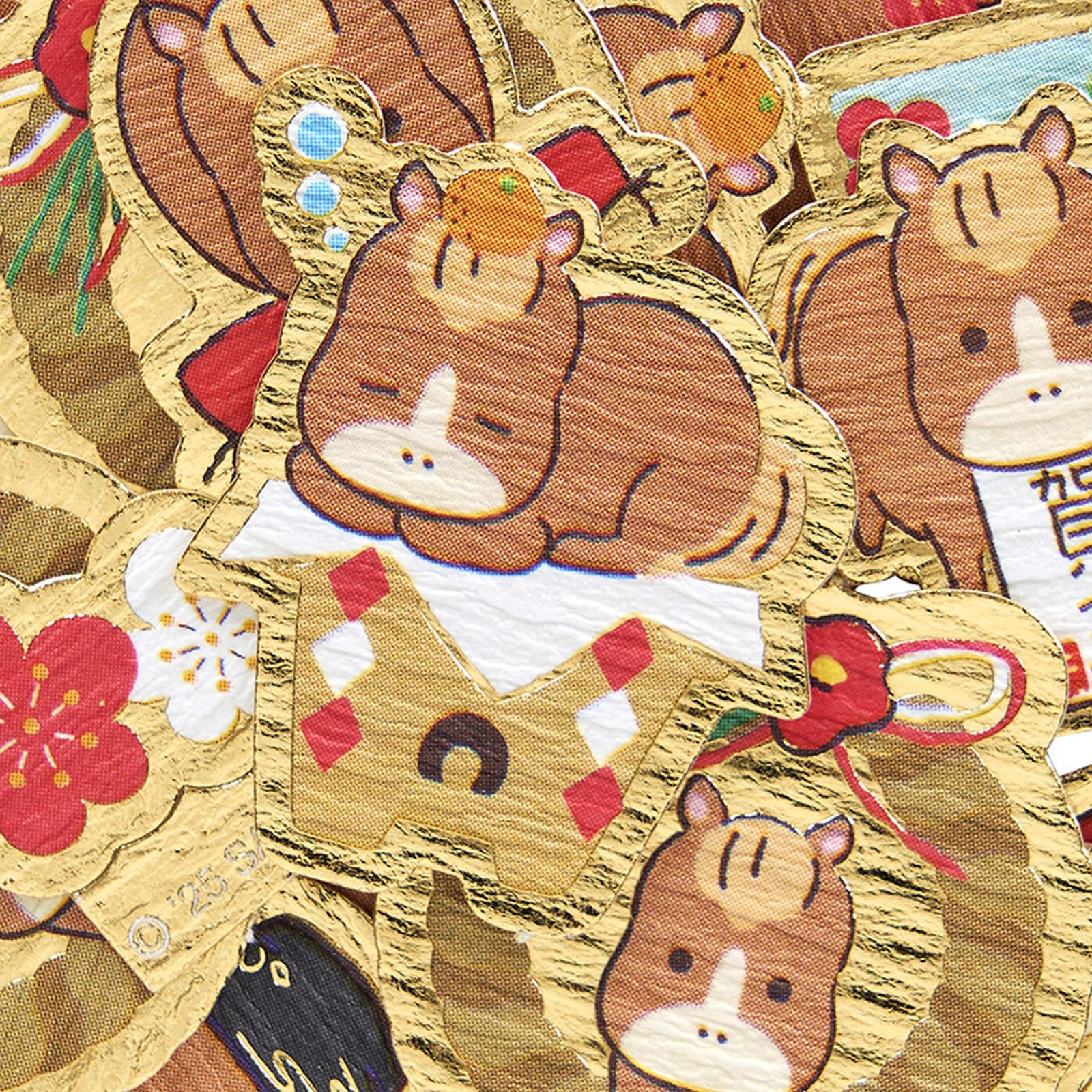 Amazon | サンリオ(SANRIO) 年賀 2026年 フレークシール正月小物とウマ