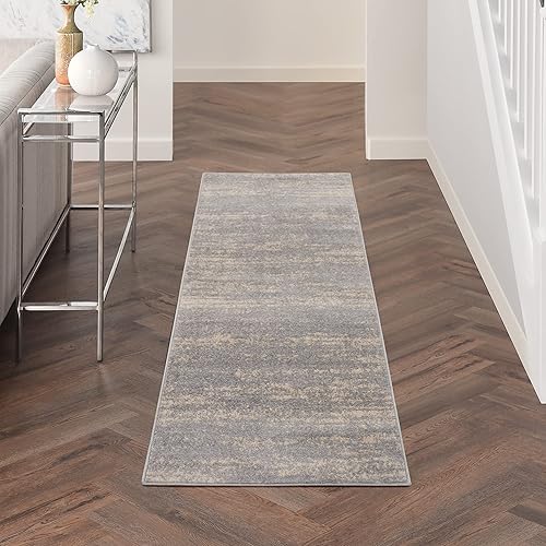 Vista 76 de Nourison Home Essentials - Alfombra moderna de 5 x 7 pies, gris/beige