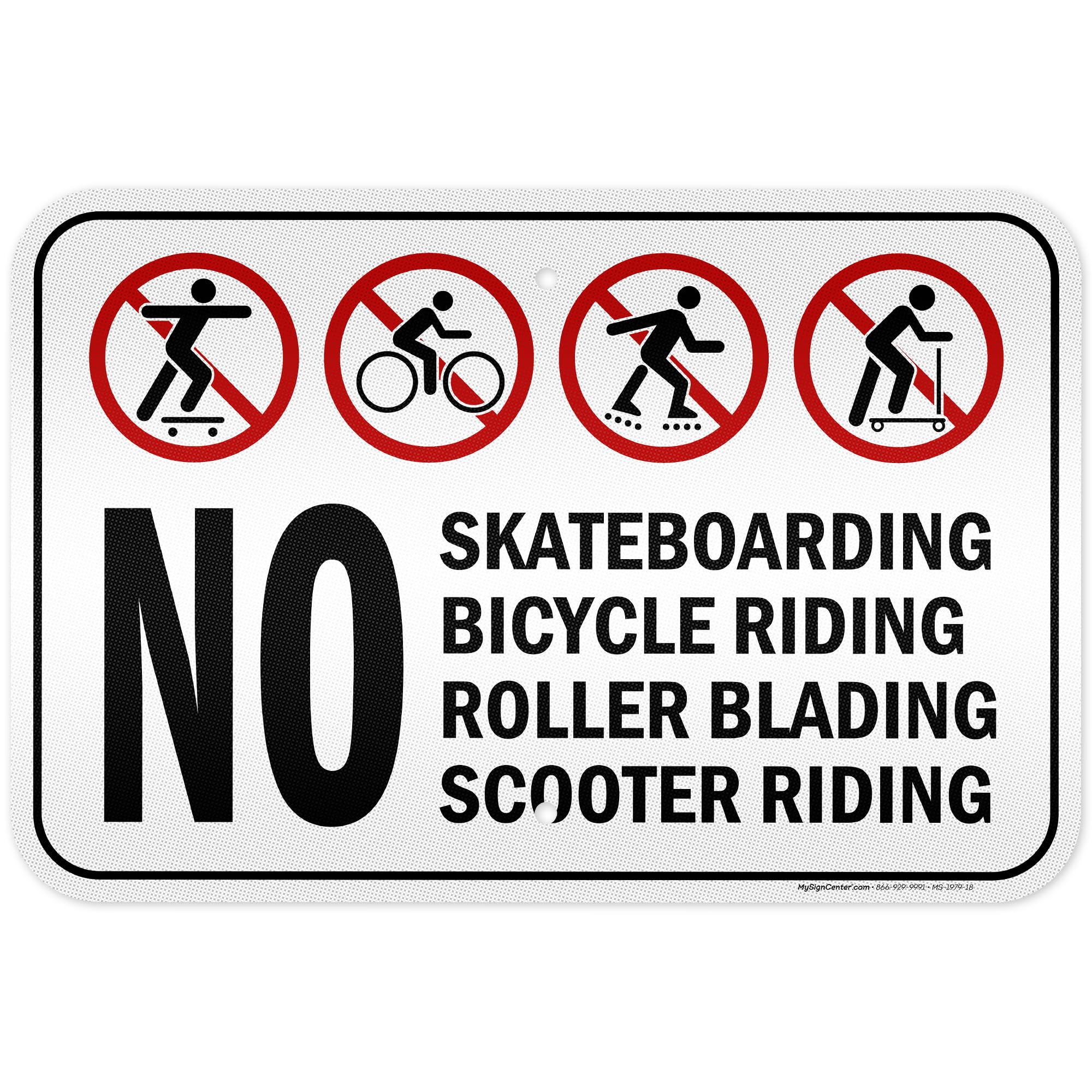 Amazon.com: No Skateboarding, No Bicycle Riding, No Roller Blading No ...