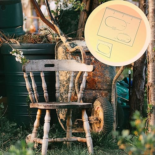 Miniatura 8 de Plantilla de enrutador elíptico para carpintería ovalada plantilla de plantilla de incrustaciones de plantillas decorativas (4 plantillas ovaladas