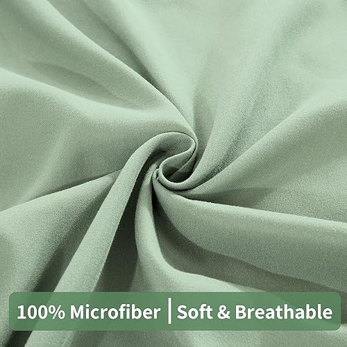 Miniatura 5 de ROYALAY Funda de edredón extragrande de 120 x 120 pulgadas con cierre de cremallera, funda súper suave y transpirable para edredón con 8 lazos en