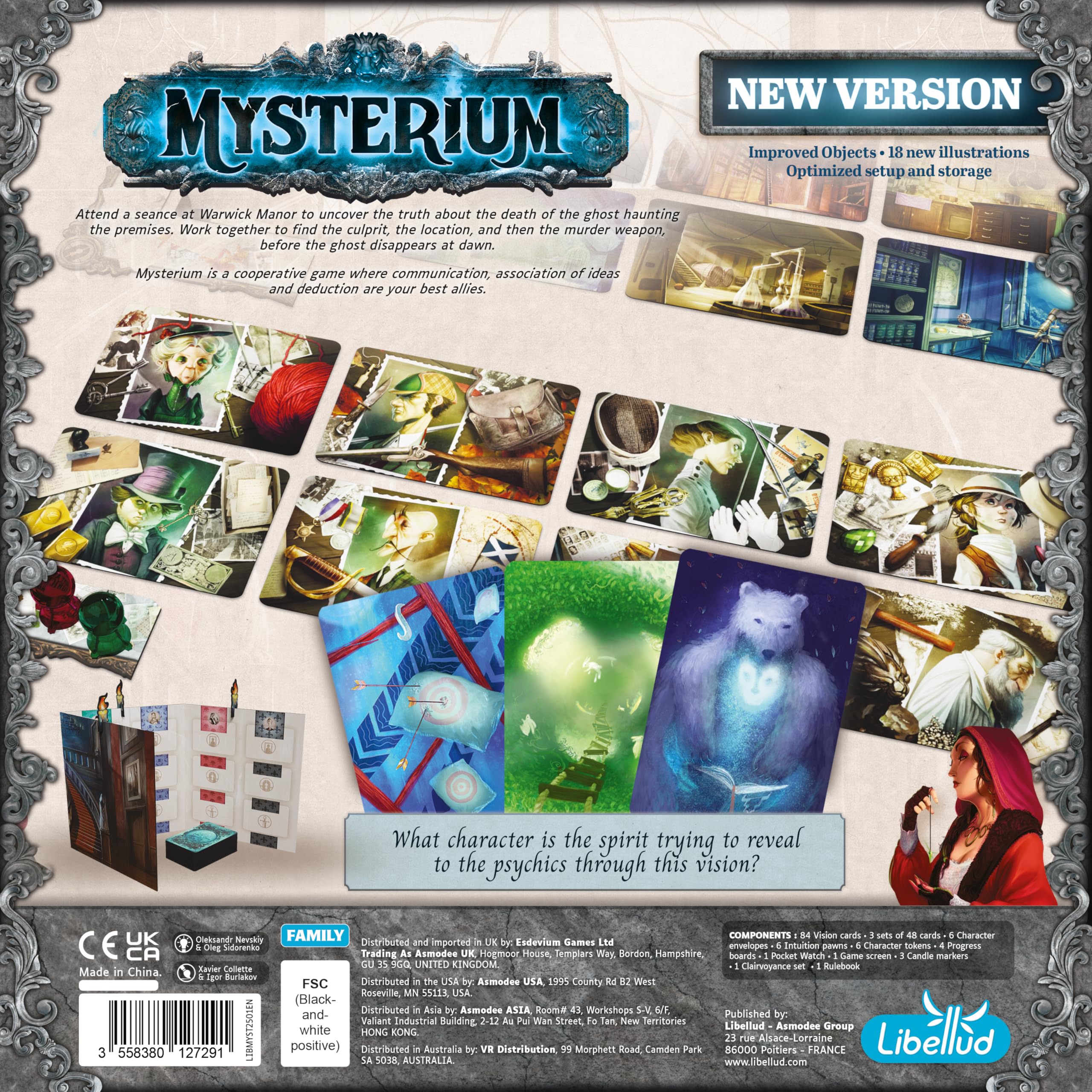 Asmodee Mysterium Refresh | Jeu de société coopératif | À partir de 10 ans | 2 à 7 joueurs | Temps de jeu de 45 minutes