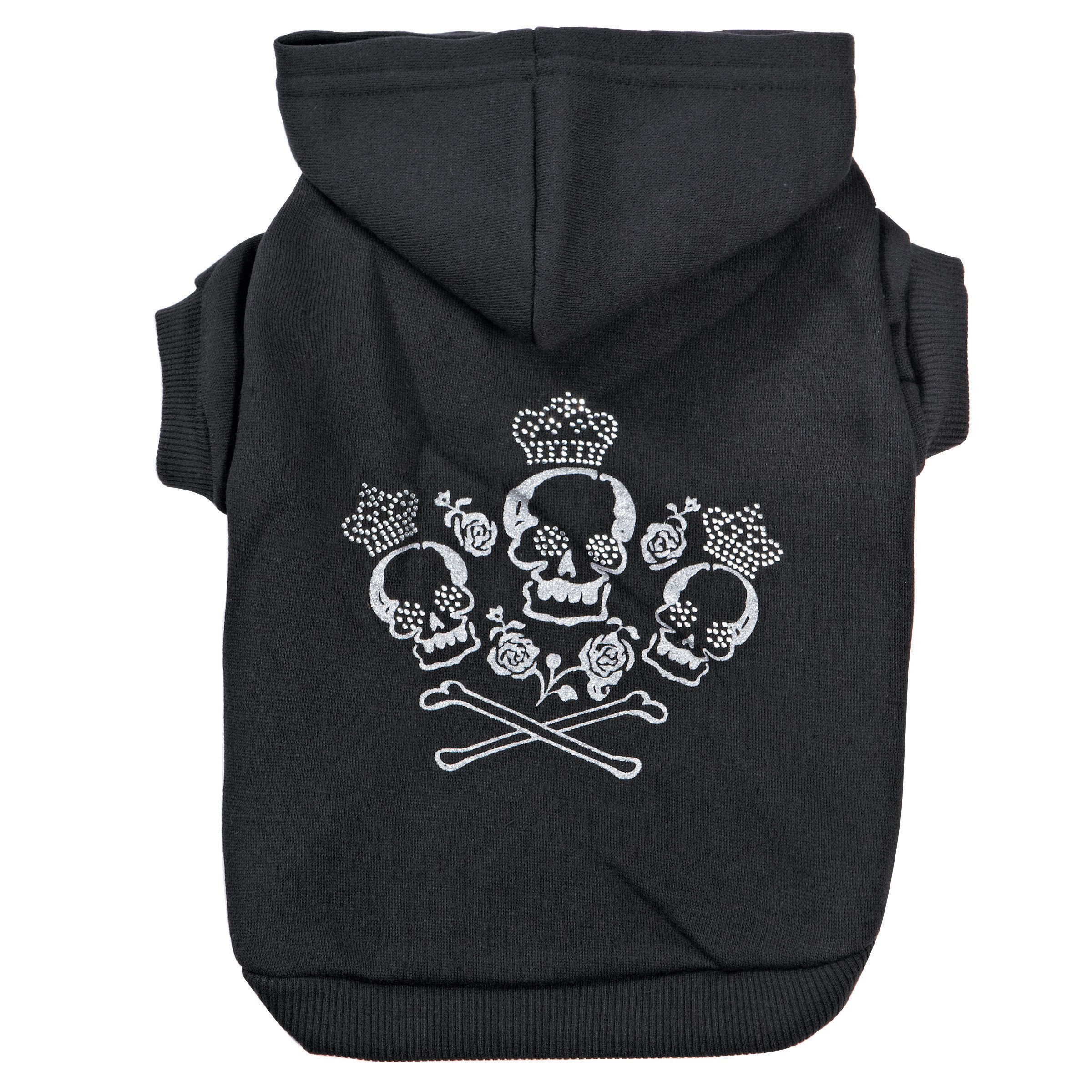 Zoey Crowned Crossbone Dog Hoodie 