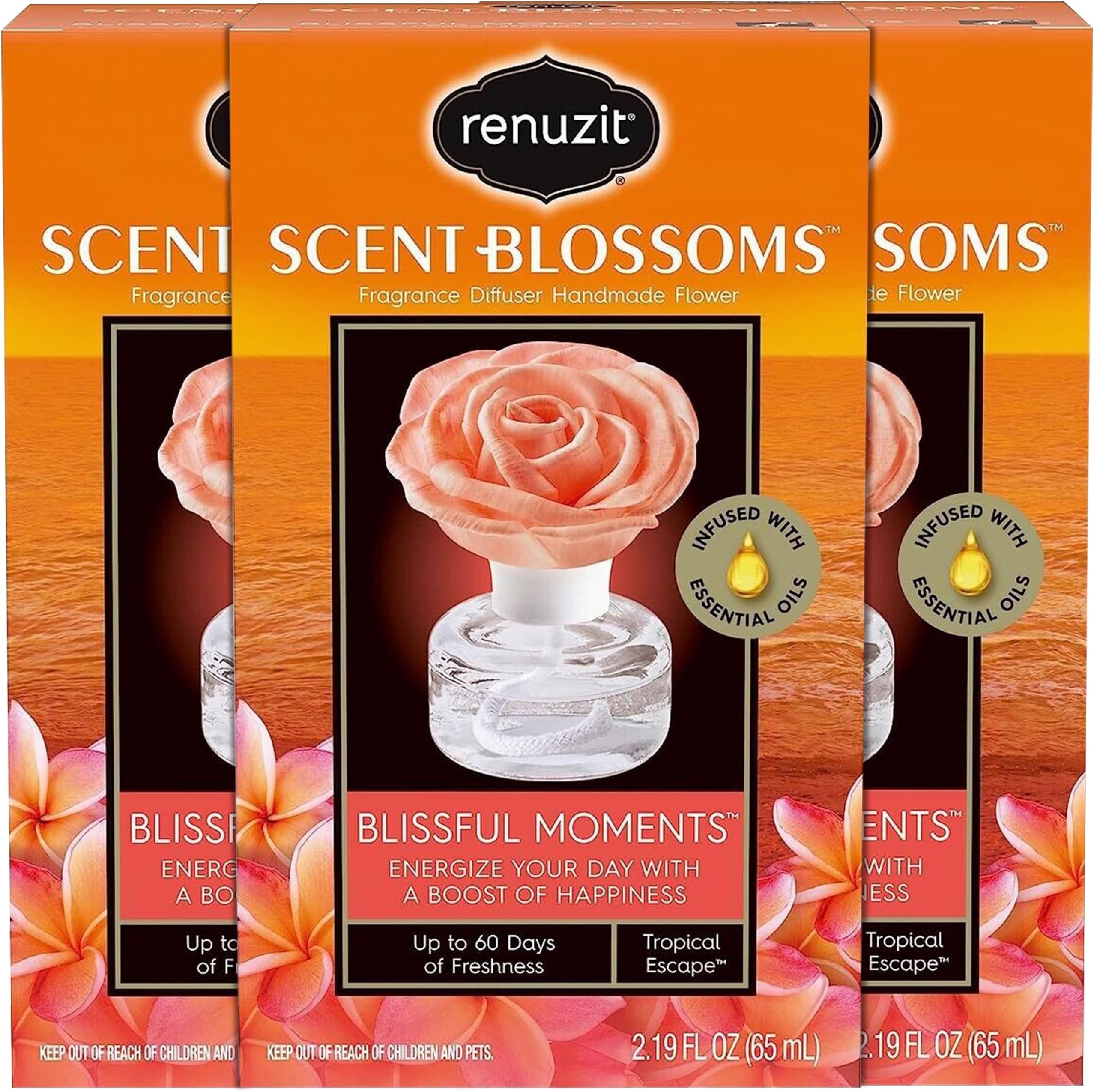 Renuzit Scent Blossoms Fragrance Diffuser Handmade Flower