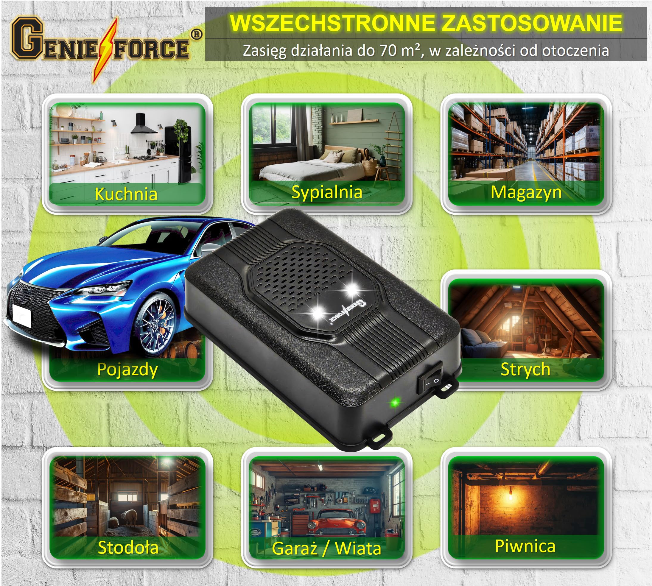GF-JC-77 GF-JC-77 2 x GF-JC-77 ochrona przed kunami i kunami, ultradźwiękowy odstraszacz kun, odstraszacz kun, do domu, ogrodu, 2 szt
