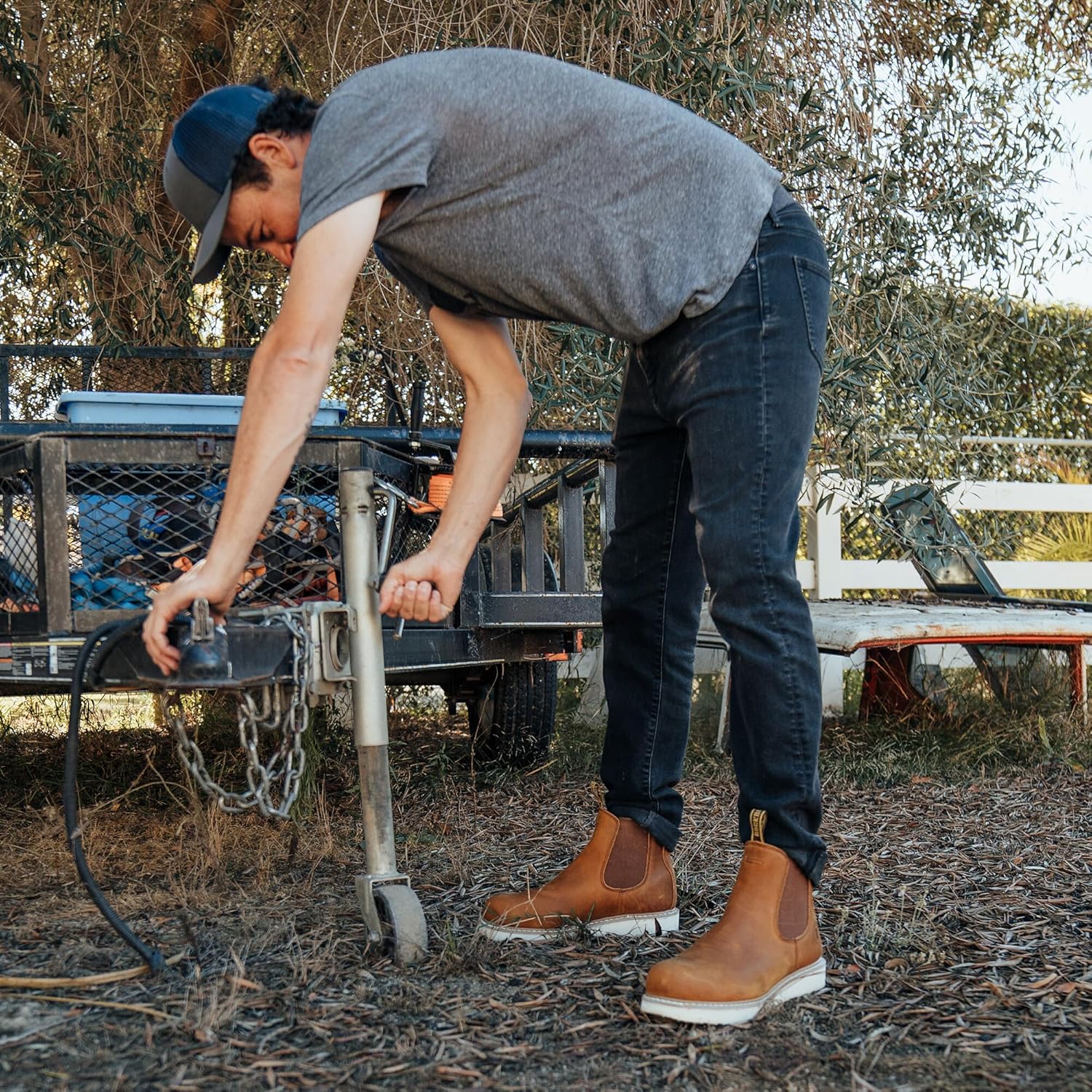 ROCKROOSTER Capitola - Anti-fatigue Comfortable Coolmax Lining Goodyear Welt Soft Toe Leather Work boots for men SAP101BK SAP102BR - Image 3