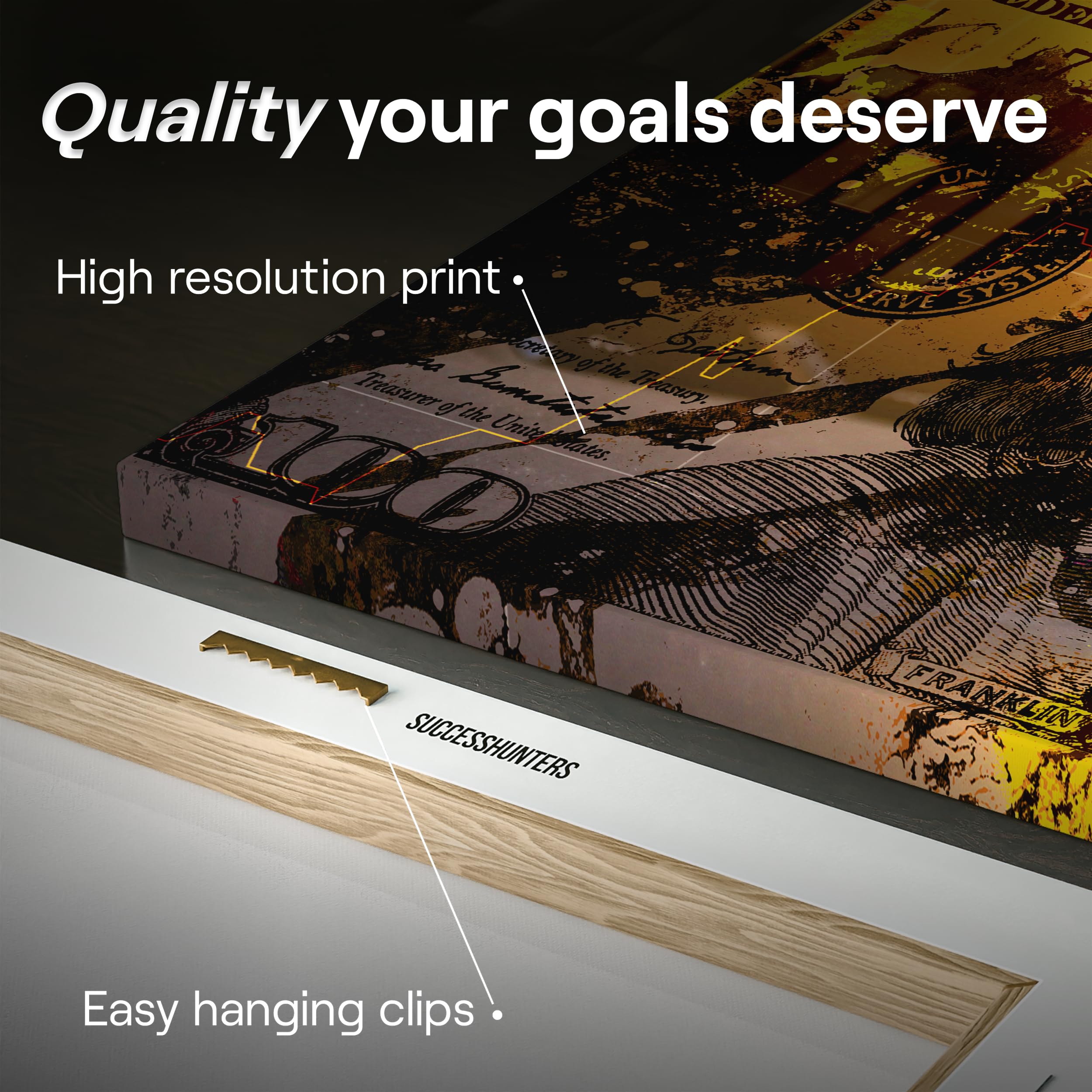 Amazon.com: SuccessHunters 100 Dollar Bill Bitcoin Wall Art Canvas Office  Decor, Cryptocurrency Print, BTC Crypto Print, 100 Dollar Bill Money Art,  Bitcoin Coin Sign, Blockchain Artwork (15