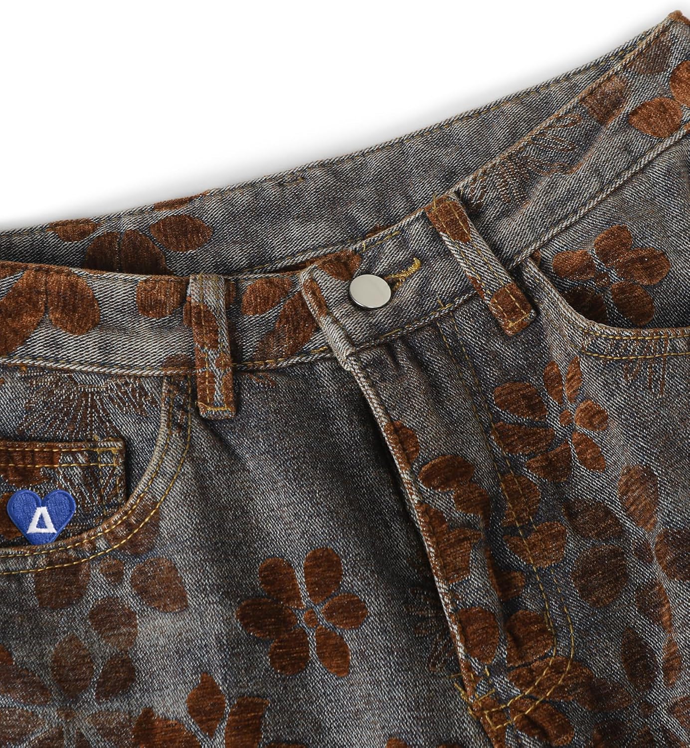 Aelfric Eden Floral Baggy Barrel Jeans Womens Wide Leg Jeans Vintage Harajuku Y2k Casual Denim Pants - Image 5