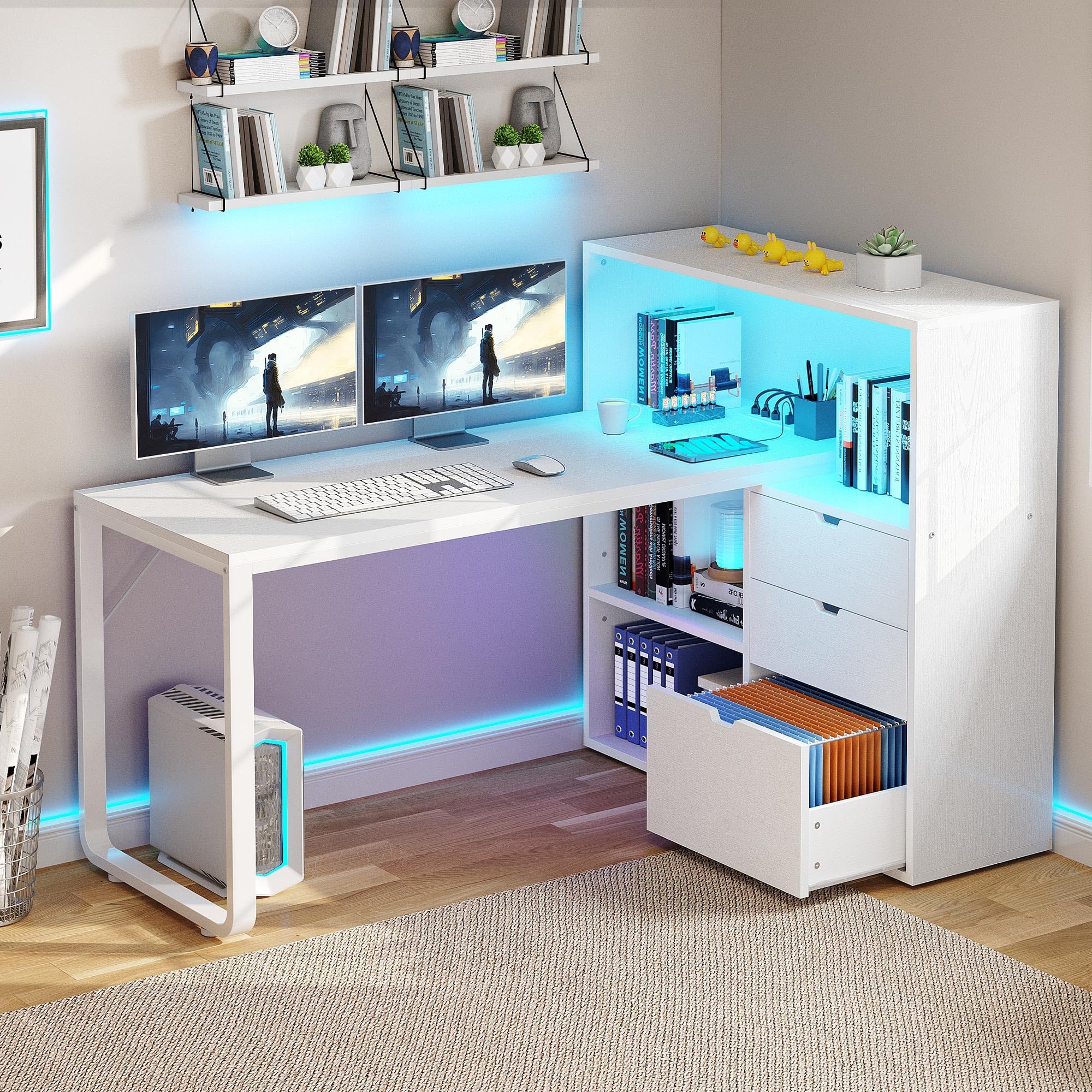 YITAHOME L Shaped Desk