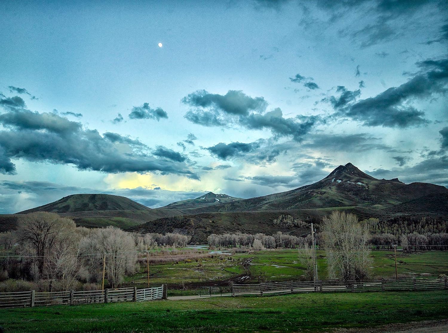 24 x 36 Giclee Print of The Distant Squaw Mountain Looms