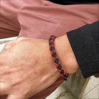 Vista 139 de Rumi Sumaq Nautical Rope Bracelet for Men, Women & Kids - Waterproof Hand-Knotted Adjustable Pull Tie - Martha’s Vineyard Island Map, Sailor Rope &