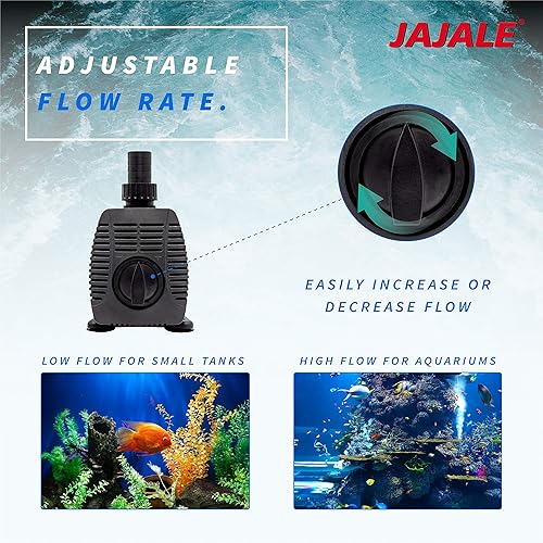 Miniatura 6 de JAJALE Bomba de agua sumergible 920 GPH ultra silenciosa para estanque, acuario, pecera, fuente, hidroponía