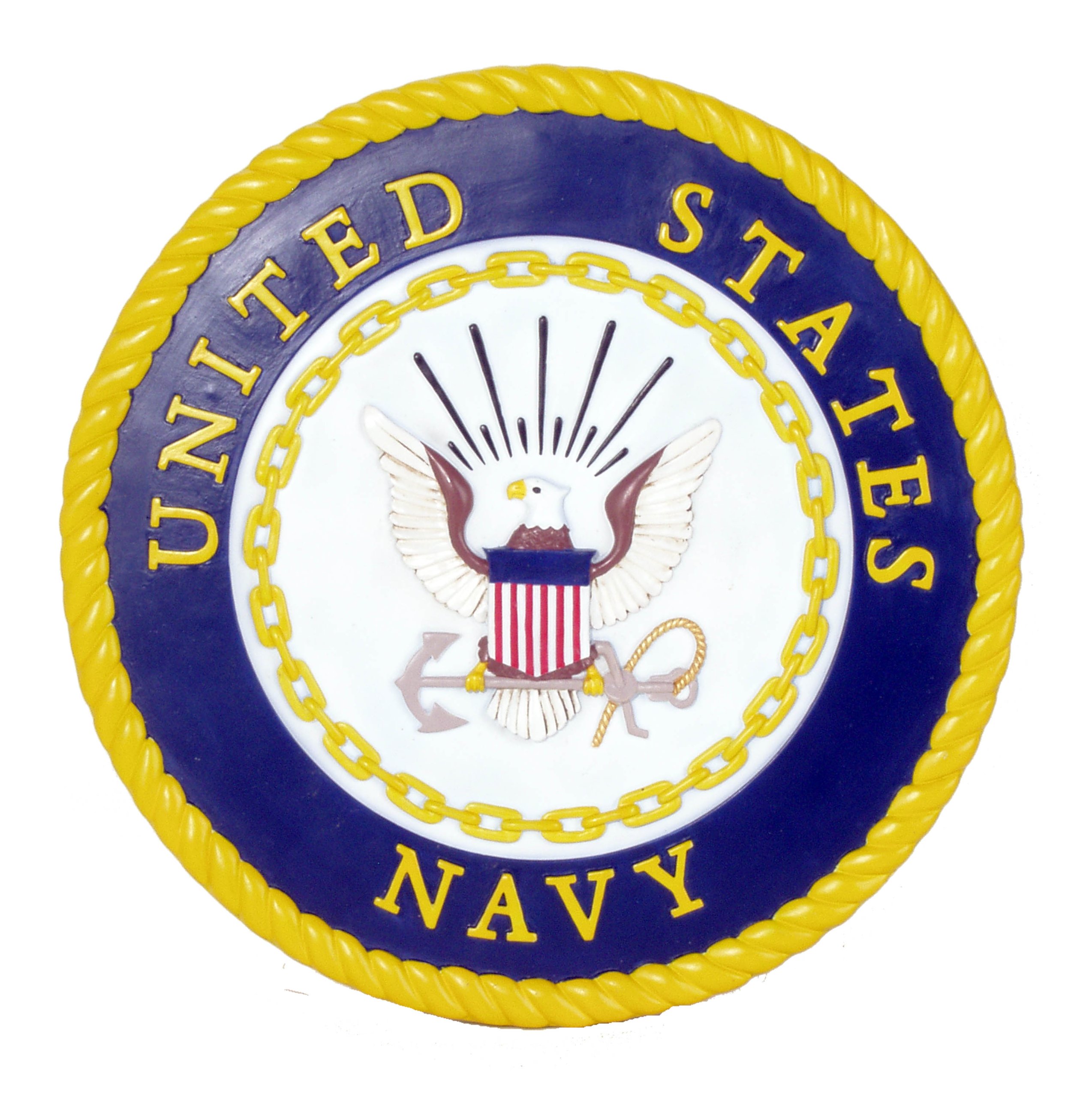 Spoontiques - Garden Décor - U.S. Navy Stepping Stone - Decorative Stone for Garden