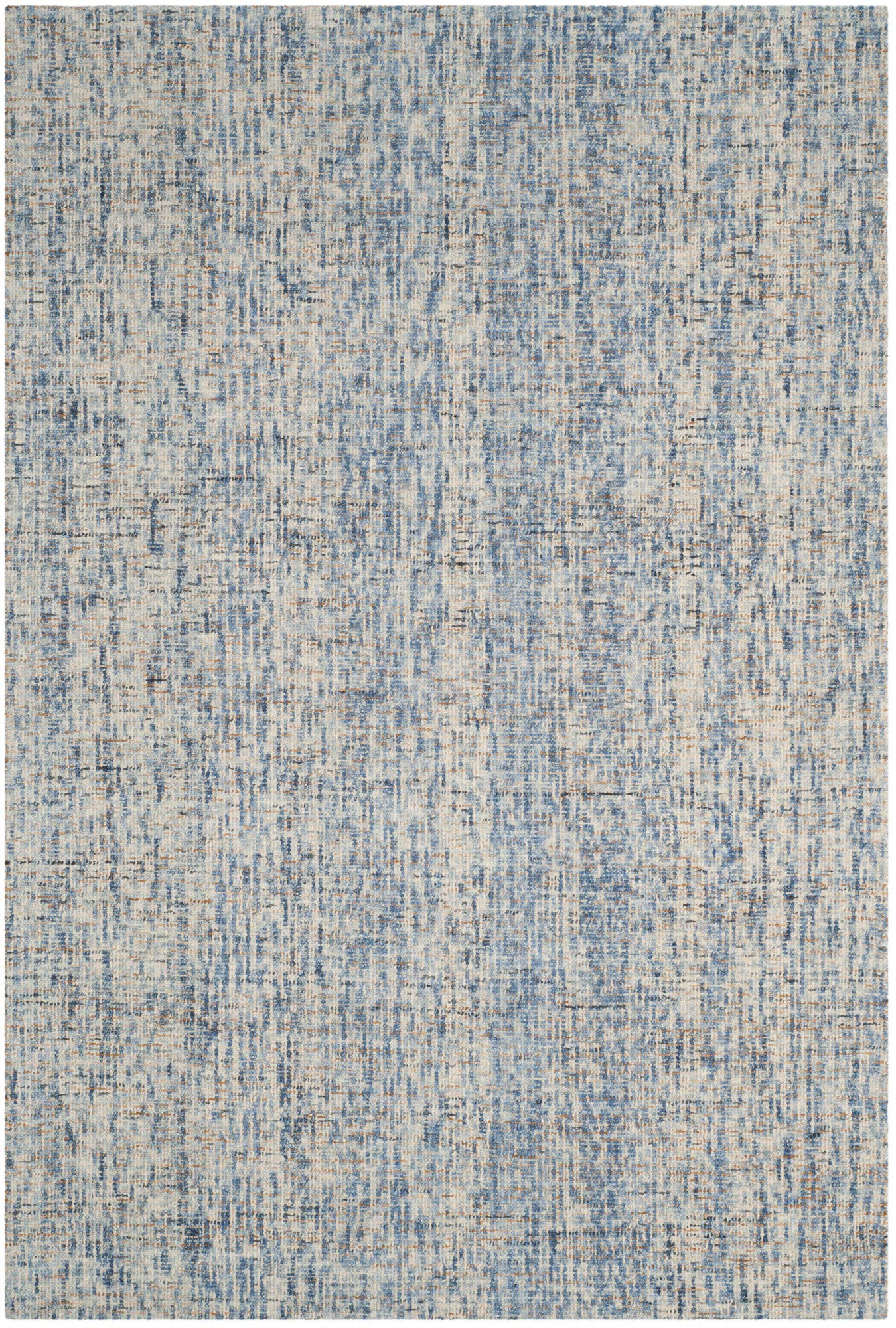 Photo 1 of **USED** SAFAVIEH Abstract Collection 6' x 9' Dark Blue / Rust ABT468C Handmade Premium Wool Area Rug 6' x 9' Dark Blue/Rust