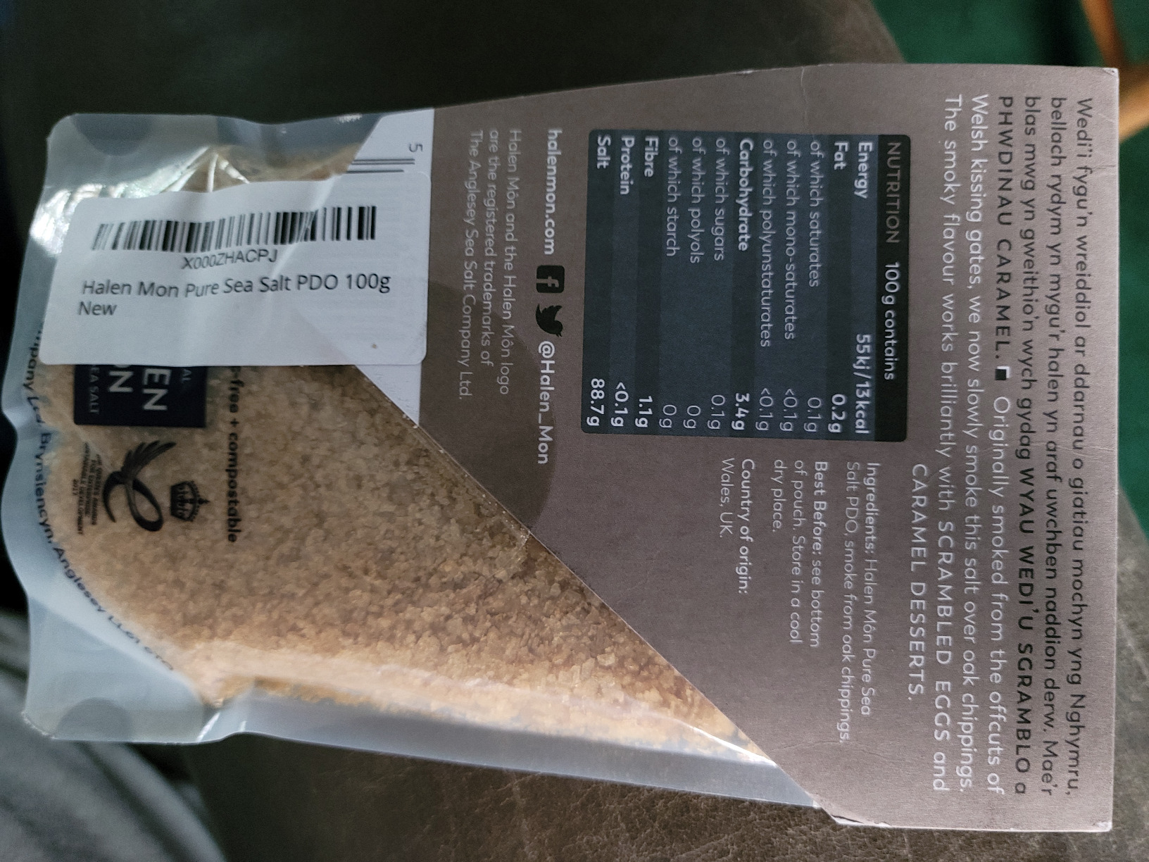 Pure Sea Salt 500g - Halen Môn - View #2
